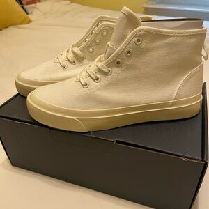 Women’s Everlane The Forever High-Top Sneaker, Ecru, 5.5